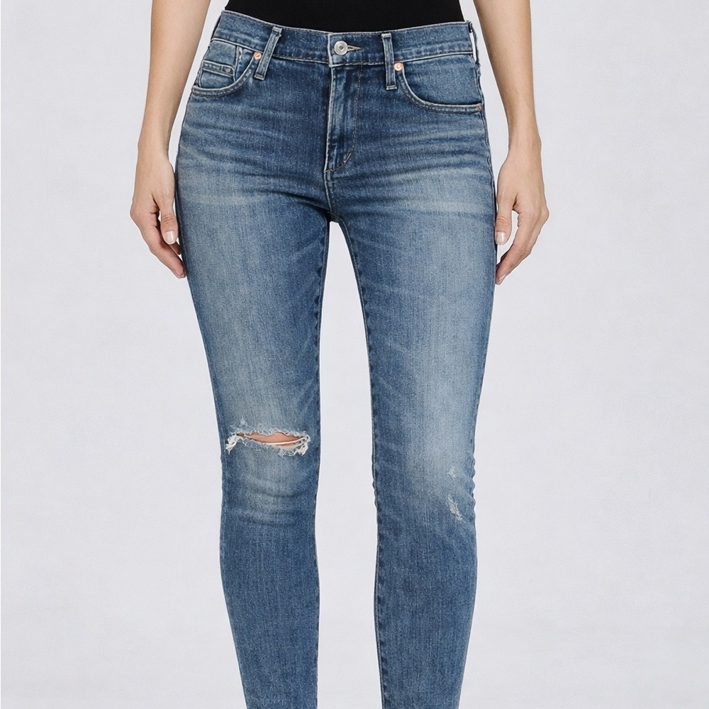 Citizens of Humanity Distressed Rocket High Rise Skinny Jeans 29